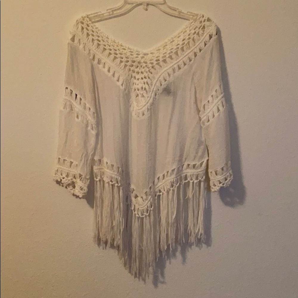 forever 21 white coverup